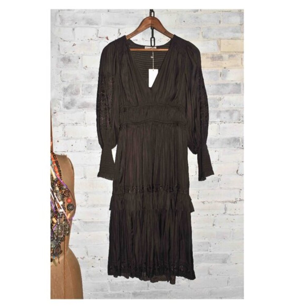 NWT! Ulla Johnson Shaina Dress in Noir Size 2 $675!
